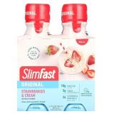 SlimFast Original Strawberries & Cream Shake 4-Pack