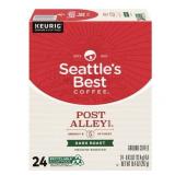 Seattle s Best Coffee  Post Alley Blend Dark Roast K-Cup Coffee Pods  24 Count K Cups