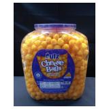Utz Cheese Balls Barrel, Tasty Snack Baked with Real Cheddar Cheese, Delightfully Poppable Party Snack, Gluten, Cholesterol and Trans-Fat Free, Kosher Certified, 36.5 Oz  (NO VISIBLE EXP DATE)