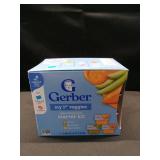 Gerber Non-GMO Baby Food Stage 1 My 1st Veggies Starter Kit Puree Tubs 2oz/6pk