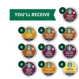 Starbucks K-Cup Coffee Pods Blonde, Medium, Dark, Roast, & Flavored Coffee Variety Pack for Keurig Brewers 1 box  (40 pods total)