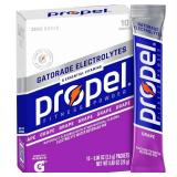 PROPEL GRAPE ELECTROLYTE WATER BEVERAGE MIX, GRAPE 10 packets