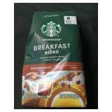 Starbucks Breakfast Blend  Whole Bean Coffee  Medium Roast  12 oz