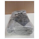 Beeiva Checkered Rug Runner for Hallways 2.5x12ft , Kitchen Runner Rugs Non Skid Washable Ultra Thin, Moroccan Extra Long Carpet for Bathroom Decor, Modern Plaid Carpet for Kitchen (Blue/Grey) - Retai