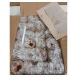 Homelike Style 3.4 oz Small Glass Spice Jars with Lables, 24 Pack Empty Mini Square Spice Bottles with Airtight Flip Top Lids, Chalkboard Labels and Collapsible Funnel for Home and Kitchen - Retail: $