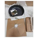 SENSARTE Nonstick Frying Pan Skillet with Lid, 13.3 Inch Large Deep Frying Pan, 6 Qt Non Stick Saute Pan with Cover, Induction Pan, Healthy Non Toxic Cooking Pan with Helper Handle, PFOA PFOS Free - R