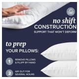 Beckham Hotel Collection Bed Pillows Standard/Queen Size Set of 2 - Original Soft Down Alternative Pillow for Sleeping - Soft Support for Back, Stomach or Side Sleepers - Retail: $42