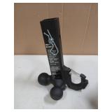 REYSUN Patented Forged Trailer Hitch Tri-Ball Hitch with Hook: 3 Sizes in 1 Tow Ball Hitch, Fits 2-inch Hitch Receiver, Secure Locking Mechanism, Matt Black - Retail: $43