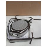 China Storage Containers 5-Piece Set Moving Boxes for Dinnerware, Glasses, Plates, Mugs and Saucers Sturdy Quilted Microfiber Dish Organizer with Dividers for Seasonal Storage - Holds Set of 12, Gray 