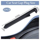 2 PCS Car Seat Gap Filler, Leather Seat Gap Plug to Fill The Gap Between Seat and Console, Universal Car Seat Crevice Blocker Stop Things from Dropping Fits Car Truck SUV Car Interior Accessories