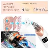 2026 Pore Vacuum, USB Rechargeable Blackhead Remover Vacuum,3 Levels Adjustable Pore Vacuum Blackhead Remover, with 5 Suction Power,6 Probes,Face Vacuum Pore Cleanser for Women & Men-White - Retail: $