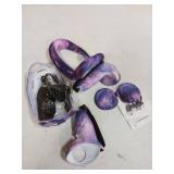 Relohas Deluxe 5 in 1 Silicone Accessories for Meta Quest 3, VR Protective Case Set, Controller Grip Cover, VR Shell Cover, Face Cover, Gifts for Christmas & Halloween (Galaxy Purple) - Retail: $23
