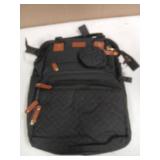 Astro alan Baby Diaper Bags with Changing Station, Waterproof Diaper Bag Backpack for Moms Dads with USB Charging Port, Baby Shower Gifts, Large Capacity diaper backpack, Black - Retail: $40