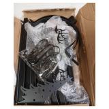 Metal Elk Cart Christmas Stocking Holder Stand with 8 Hooks,Heavy Duty Freestanding Christmas Stocking Holder Stand for Floor.Deluxe Christmas Stocking Stand-Easy Assembly and Stand for Home