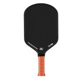 Pickleball Paddle - 3K Raw Carbon Fiber Surface (CFS) + Carbon Abrasion Surface (CAS) with High Grit & Spin, Sure-Grip Elongated Handle, Pickle Ball Paddle with 16mm Polypropylene Honeycomb Core - Ret