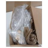 Vesici 10 Set 11oz Limoncello Plastic Bottles and Label with Cork Lids Mini Resin Lemon for Limoncello Homemade Brewing DIY Long Neck Bottles for Christmas Wedding Bridal Shower Gifts(Round Hangtag) -