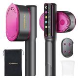 Travel Steamer for Clothes, 1200W Portable Steamer Iron 2 In 1, 13s Heat Up, LED Touch Display with 5 Modes, Large Ceramic Heat Panel, 110ml Tank, Garment Steamer for Home and Travel 110V - Retail: $4