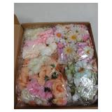 310Pcs Fake Flower Heads Mini Artificial Flower Bulk Silk Flowers for Decoration Small Faux Flower Heads Fabric Daisy Buds Floral for Crafts DIY Wedding Party Baby Shower Home Decor (Light Colors)