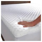 SafeRest Sleepure Waterproof Mattress Protector Queen Size - Viscose Derived from Bamboo - Fitted with Stretchable Pockets - Machine Washable Cotton Queen Mattress Cover for Bed - Retail: $43