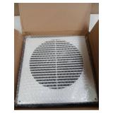 8" Room to Room Air Transfer Fan for Quietly Circulating Air, Reversible Airflow Design, 300 CFM Programmable Through Wall Fan, Durable Build Quality, 10 Speed Thru Wall Exhaust Fan for Closet,Laundry