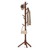 WANGMUXIA Coat Rack, Freestanding Coat Rack with 8 Hooks and 3 Adjustable Size Tree Coat Racks for Bedroom, Hallway, Entrance, Office, for Hats, Coats, Scarves, Handbags - Retail: $25