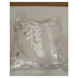 Siiluminisoy Cream Shower Curtain Fabric Rustic Shower Curtain Farmhouse Striped Cotton Blend Thick Boho Shower Curtains for Country Bathroom Decor, (Beige, 72 x 72) - Retail: $23