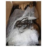 Metal Elk Cart Christmas Stocking Holder Stand with 8 Hooks,Heavy Duty Freestanding Christmas Stocking Holder Stand for Floor.Deluxe Christmas Stocking Stand-Easy Assembly and Stand for Home