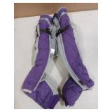 SUNFURA Full Body Dog Coat - Warm Fleece Jacket for Large Dogs, Turtleneck Winter Coats with Harness, Reflective Dog Snowsuit Windproof Puffer Jackets with Legs for French Bulldog, Purple L - Retail: 