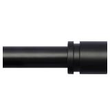 Byondeth Curtain Rods for Windows 16 to 48 or 60 Inches Max Adjustable Length 1 Inch Diameter Window Curtain Rod with Aluminium Finials, Black - Retail: $19