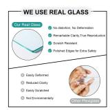 ccdcc 4x6 Picture Frame Set of 4, 4 x 6 Wood Photo Frames with Mat for 3.5x5, Natural Wooden Frame with Real Glass Cover for Wall and Tabletop Display,Rustic Brown - Retail: $14