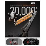 LISEN Gooseneck Phone Holder for Bed Desk [3rd Upgrade] Cell Phone Stand for Desk Bed Gaming Accessories, Gifts for Women Men Seniors Tech Mount for Recording Filming Laying Down Flexible Arm Clamp - 