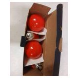 Colored LED Light Bulb Set 9W Red 4pk - Retail: $12