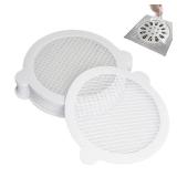 30 Pack Disposable Shower Drain Hair Catcher Hair Trap Drain Covers 4.3 Extra-Wide Mesh Hair Catcher for Shower, Sink, Laundry & Bathtub - Retail: $8