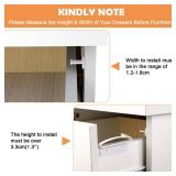 Coolrunner Child Safety Drawer Locks, 8 Pack Safety Invisible Drawer Latches with Strong Adhesive for Baby Care,Only fit for Some Drawer, Please See Below Before Buying - Retail: $15