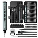 STREBITO Mini Electric Screwdriver, 67 in 1 Electric Screwdriver Kit - 50 S2 Preicison Bits, 5 Torque Settings, Organized Storage, Mini Power Screwdriver Rechargeable Tool Kit for PC Electronics - Ret
