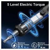 STREBITO Mini Electric Screwdriver, 67 in 1 Electric Screwdriver Kit - 50 S2 Preicison Bits, 5 Torque Settings, Organized Storage, Mini Power Screwdriver Rechargeable Tool Kit for PC Electronics - Ret