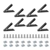 FORRCKY 8Pcs 2020 45 Degree Angle Bracket 20 Series Aluminum Extrusion Corner 45deg Joint Connector Brace for T / V Slot 45° Joiner 135deg 2040 20/20 Extruded Aluminium Profile - Retail: $16