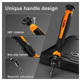 JOREST 40Pcs Small Precision Screwdriver Set (S2 Steel), Magnetic Screwdriver Set with Torx T5 T6 T8, Mini Repair Tool Kit for Macbook, Computer, Laptop, iPhone, PS4 PS5, Xbox, Switch, Glasses, Watch 