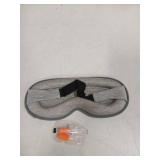 Weighted Eye Mask for Sleeping - Blackout Sleep Mask for Women Men, FACEMOON Lash Extension Eye Covers, Memory Foam, 3D Contoured, Airplane Travel Essentials, Blindfold for Meditation(Gray) - Retail: 