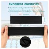Aclovcy Black Headbands for Women Non Slip Head Bands for Women