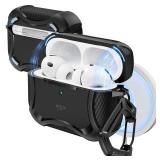 ESR for AirPods Pro 3 Case (2025), Compatible with Airpods Pro 3rd Generation Case (USB-C Cable), Magnetic Lid, MagSafe Ready, Powerful Drop Protection, Cyber Series, Black - Retail: $16