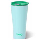 Swig Life 32oz Insulated Tumbler, Travel Coffee Tumbler with Lid, Cup Holder Friendly Travel Coffee Mug, Stainless Steel with Lid (Prep Rally) - Retail: $30