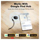 Air Tracker Tags-2 Pack for Android with Case- Bluetooth Tracker Item Finder for Key, Wallet, Luggage - Works with Google Find Hub, IP66 Waterproof, Smart Tag for Android & Samsung Phones(Black) - Ret