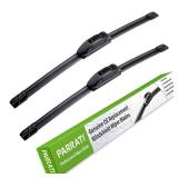 OEM QUALITY 24" +19" PARRATI Premium All-Season Windshield Wiper Blades (Set of 2) - Retail: $18