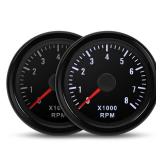 RPM Tachometer 2-1/16" 52mm Automotive Tachometer for Car 8000 RPM Tach Gauge Interior 2" Tach Gauge for 2-8 Cylinder Gas Powered Engines - Retail: $32