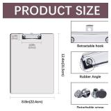 6 Pack Sublimation Clipboard Blanks Bulk MDF Sublimation Clipboard A4 Letter Size 8.8