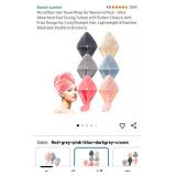 Luminmi Microfiber Hair Towel 6-Pack - Retail: $15