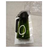 Mqnxoi Oil Sprayer for Cooking, 2 in 1 Olive Oil Dispenser Bottle for Kitchen, 16oz/470ml Premium Glass, Food-grade Oil Mister for Air Fryer, Salad, Frying, BBQ (Black + Dark Green Bottle) - Retail: $