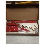 Gueevin  Neutral Christmas Trees Honeycomb Paper Tree Centerpiece with Magnetic Closing 5.9-13.78 Inch Xmas 3D Glitter Honeycomb Ornaments Table Home Centerpiece for Party Decor(Red Style) - Retail: $