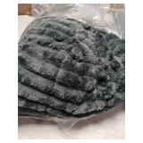 Plush Charcoal Gray Throw Blanket - Retail: $25